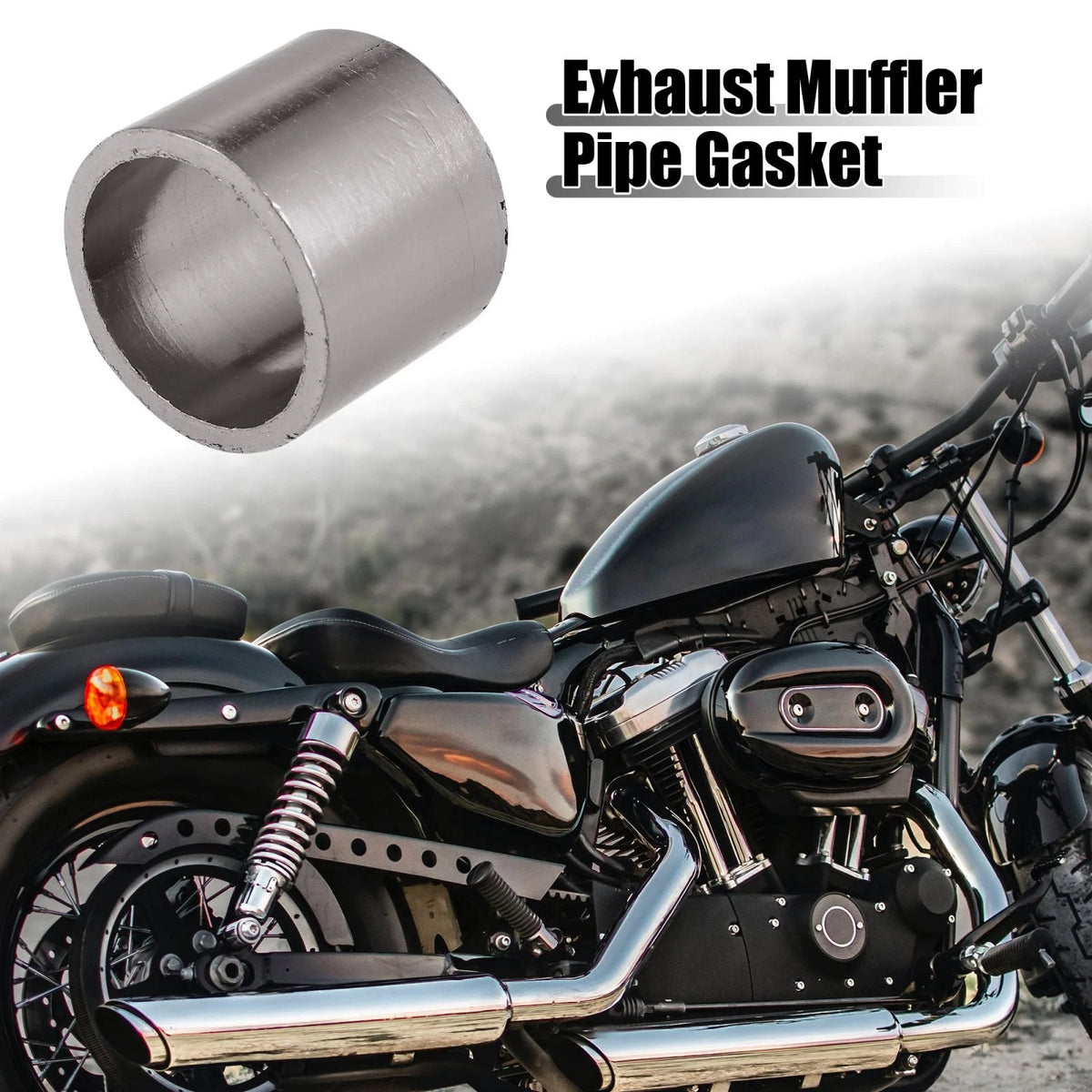 38mm ID 46mm OD Exhaust Muffler Pipe Gasket Graphite Seal Ring for Motorcycle