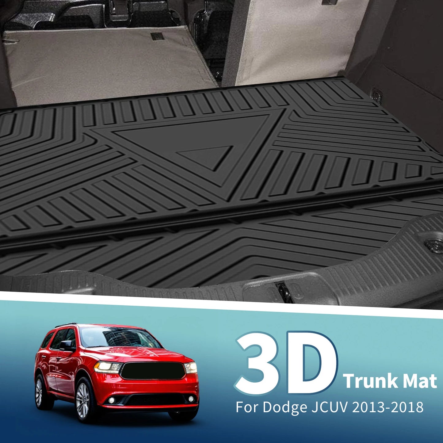 Cargo Liner Rear Trunk Mat 1 Pc for Dodge Journey (2013 - 2018)
