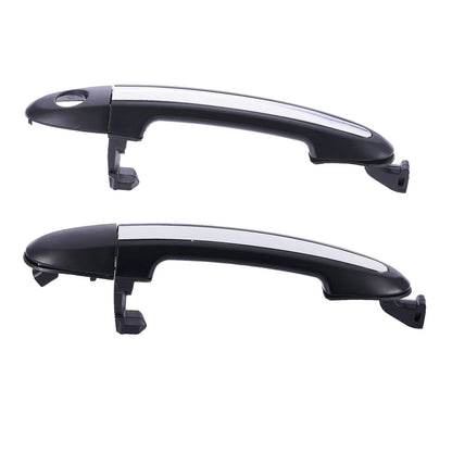2 x Front Outer Door Handles Chrome for Hyundai Santa Fe CM (2005-2012)
