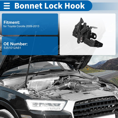Bonnet Latch Assembly for Toyota Corolla (2009-2013) - 1 x Quality Replacement