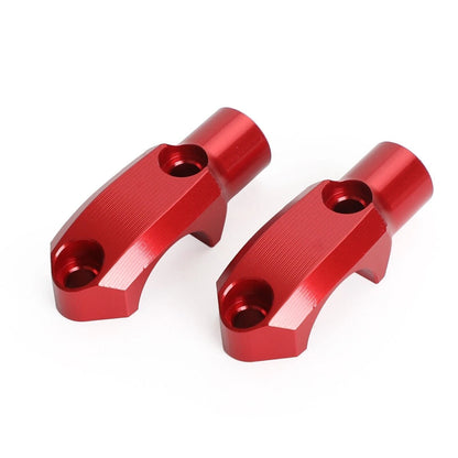 2 x Clamp Block Mounting Brake Master Cylinder Red M10 for Honda E