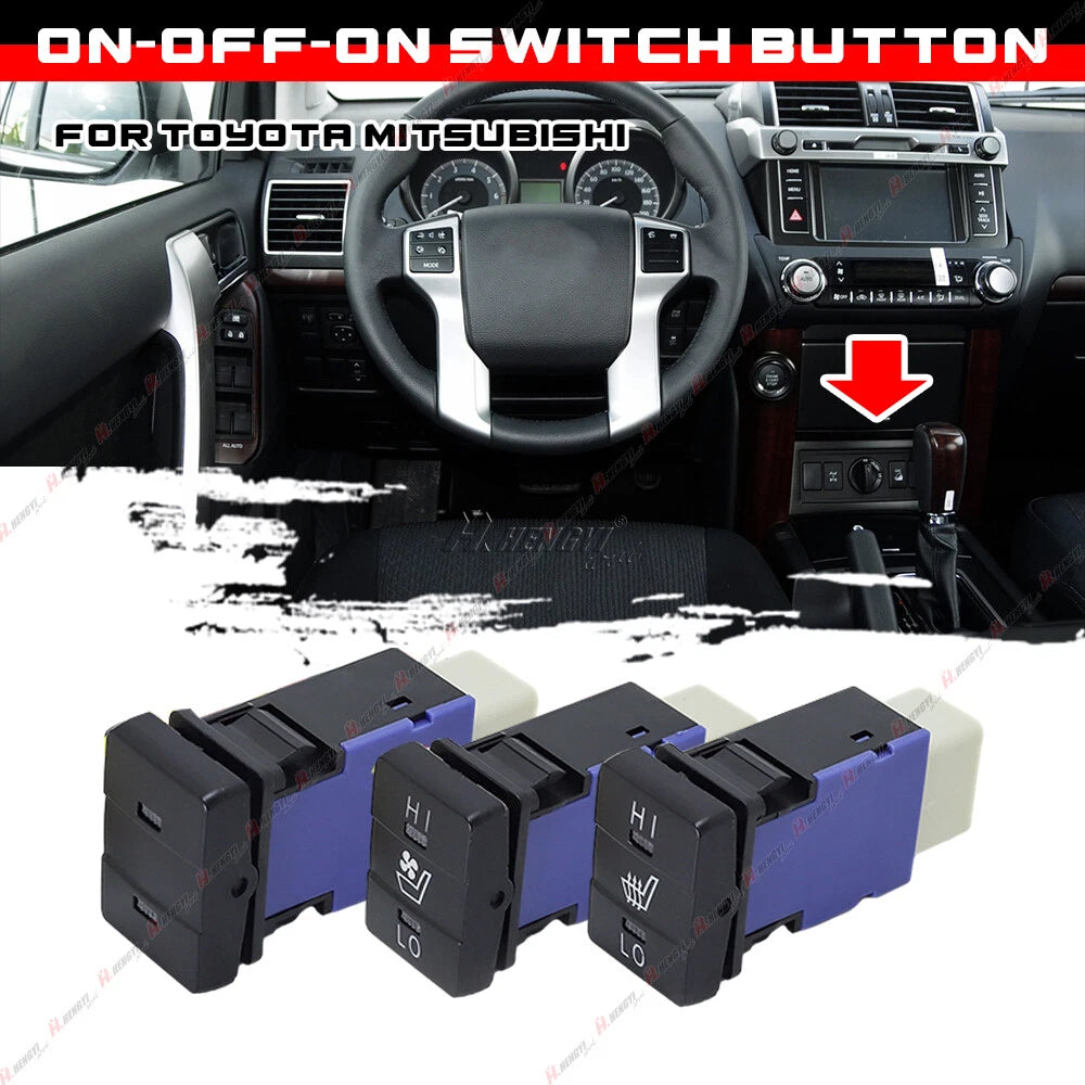 ON-OFF-ON Center Console Dashboard Control Switch Button for Toyota/Mitsubishi