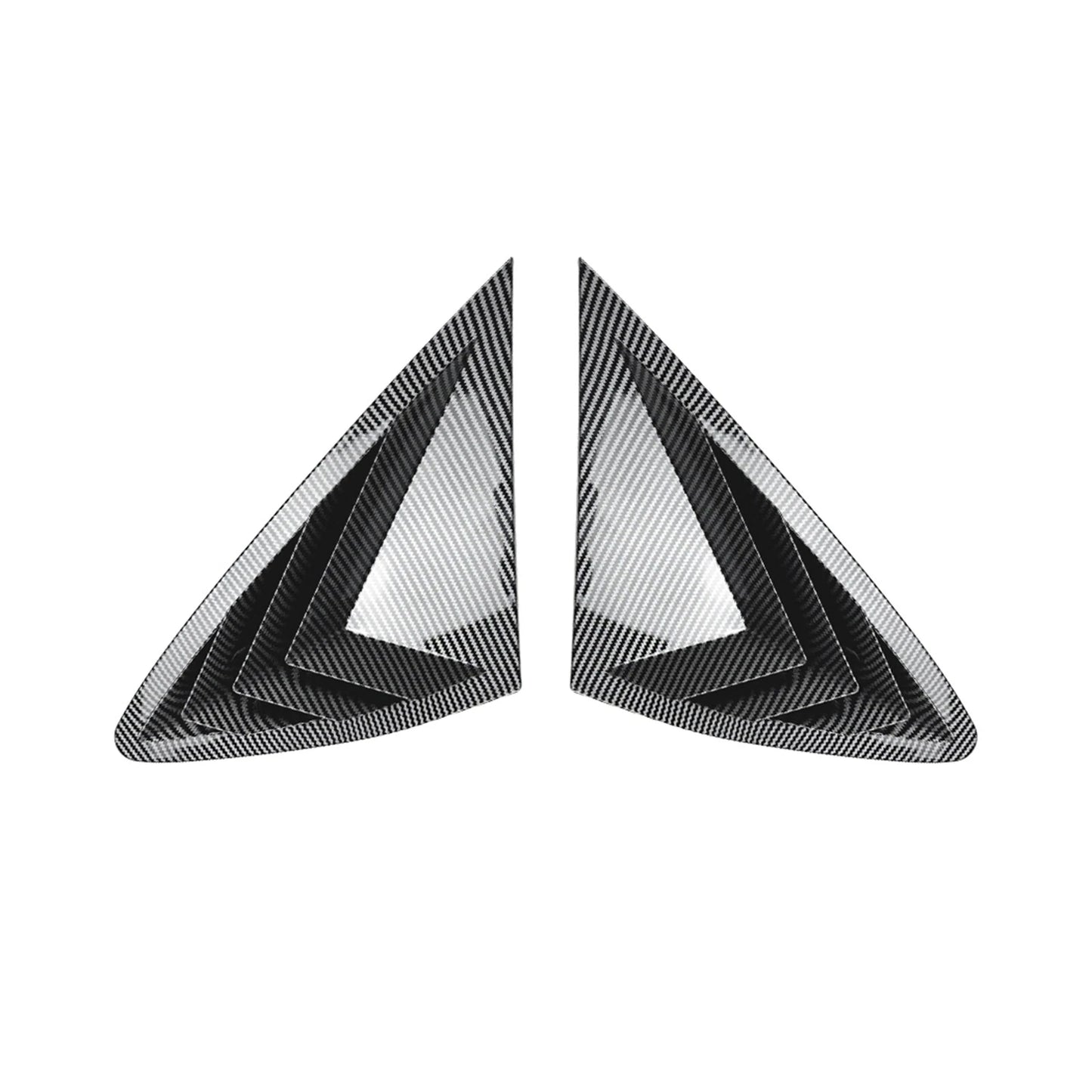 2 x Carbon Look Rear Side Window Louvers for Benz GLC C253 (2016-2022)