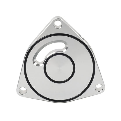Silver Turbo Blow Off Valve BOV Plate Spacer for Honda Civic (2015-2021)
