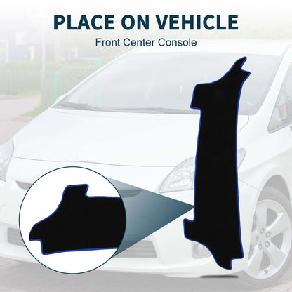 Dashboard Cover Mat for Toyota Prius (2023-2024) Black Blue 1 Set