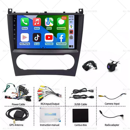 9" CarPlay Stereo Head Unit for Mercedes CLK C CLC G-Class (2000-2010)