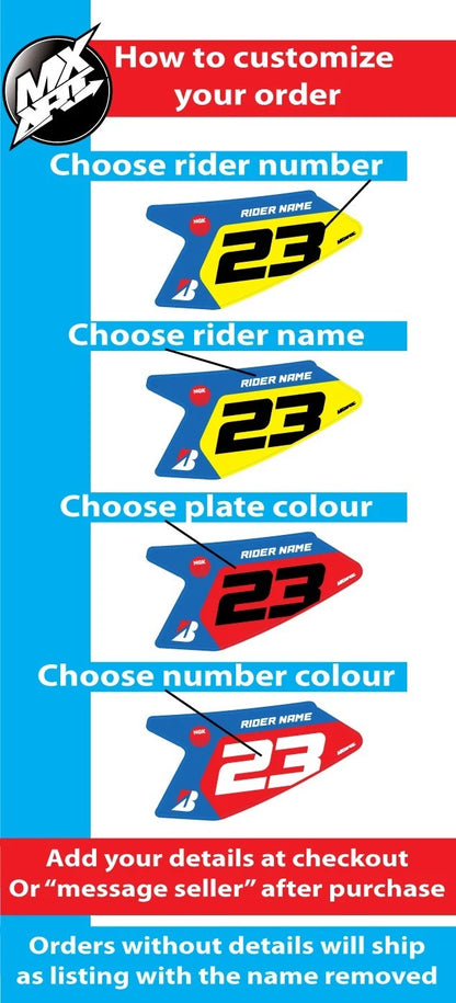 Rush Style Sticker Kit for Honda CRF 250R Graphics Decals (2022-2024)