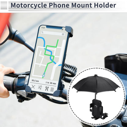 Motorcycle Phone Mount Holder 4.7-7.2" Phones for Handlebar Mount