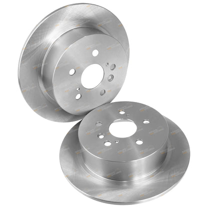 Rear Disc Rotors + HD Pads for Toyota Kluger GSU40/GSU45 V6 3.5L