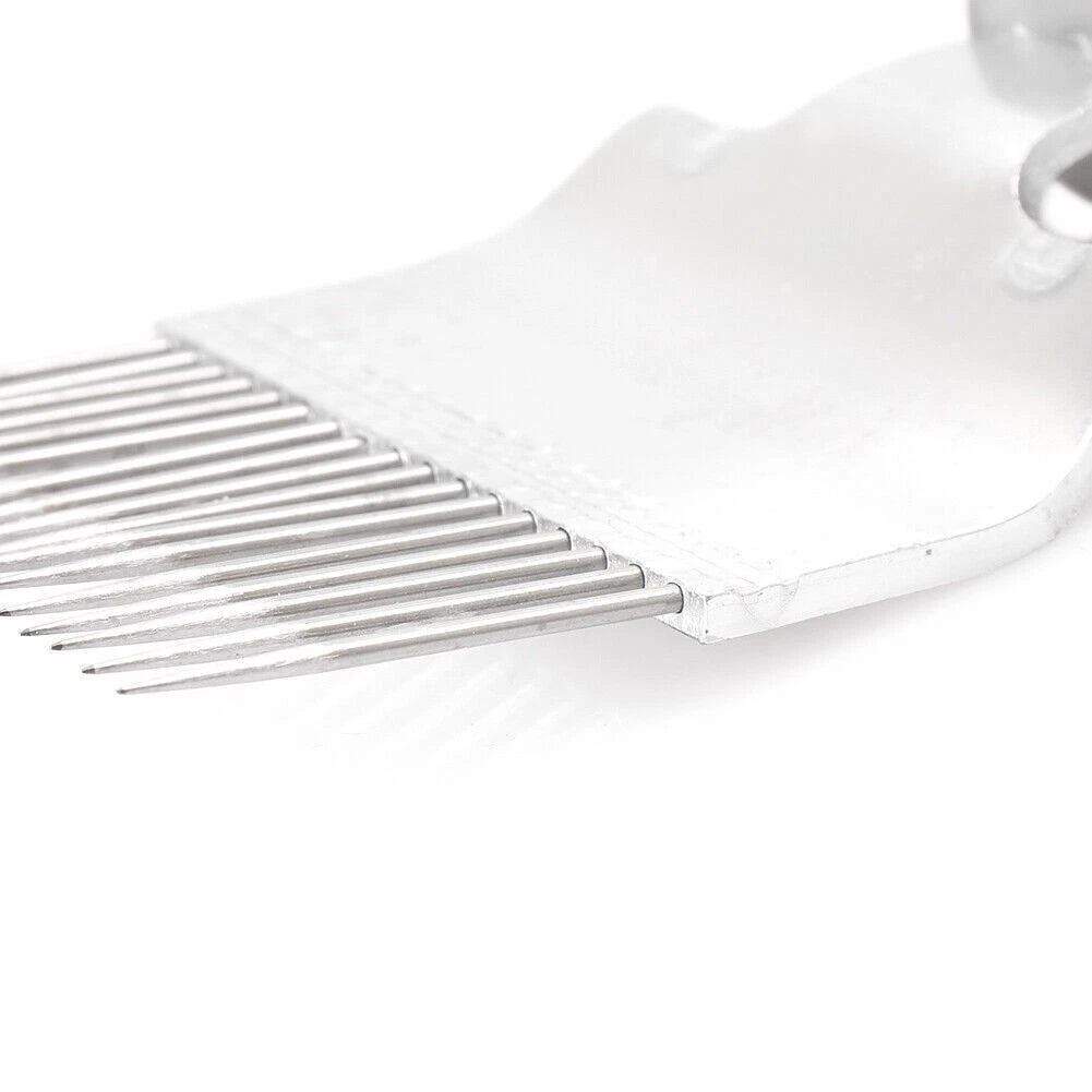 Stainless Steel Honeycomb Uncapping Fork for Beekeeping - Wooden Handle