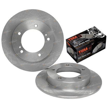 Front Disc Brake Rotors + Pads for Suzuki Sierra SJ Stockman MG410 Ute