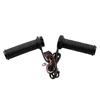 22MM 7/8'' Heated Hand Grips for Motorcycle - Adjustable for Various Models