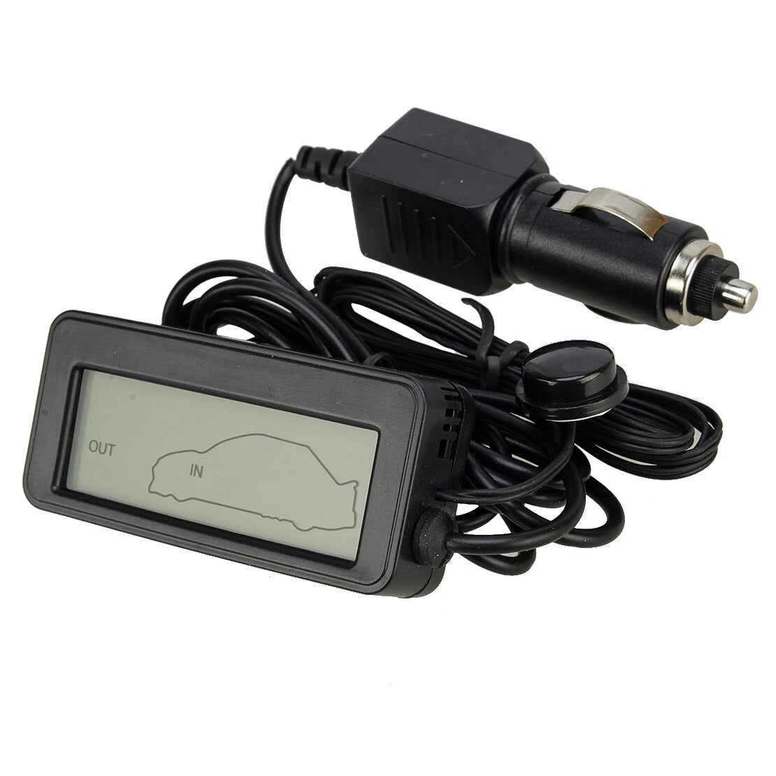 Digital Thermometer for 12V Car SUV - Inside & Outside Temperature