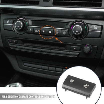 Car Air Conditioning Climate Control Button Cover for BMW X5 X6 (2007-2013)