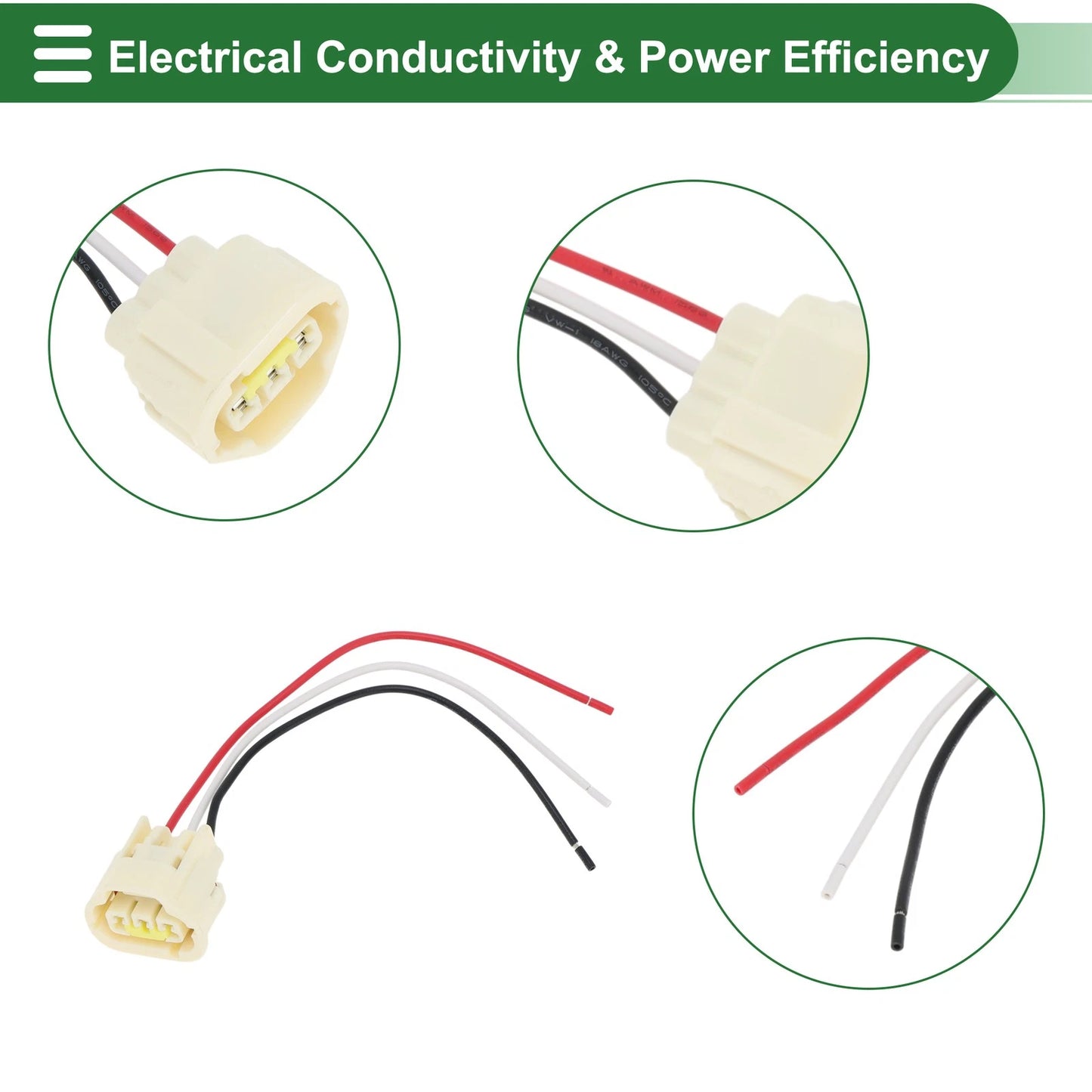3 x Pins Sensor Wiring Harnesses for Dodge B1500 (1997-1998)