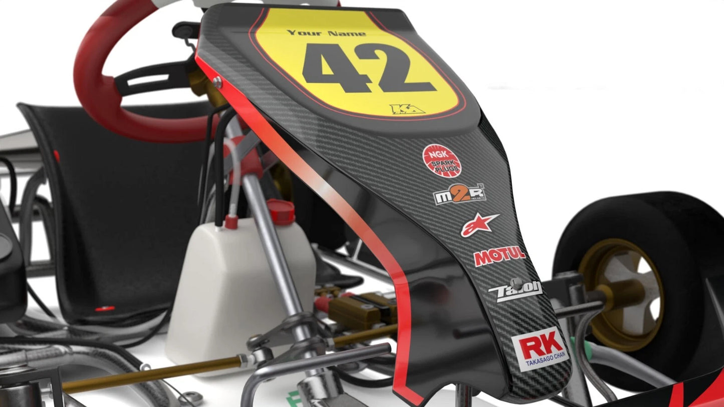 KG 508 Kart Art Thunder Style Graphics Decals Sticker Kit