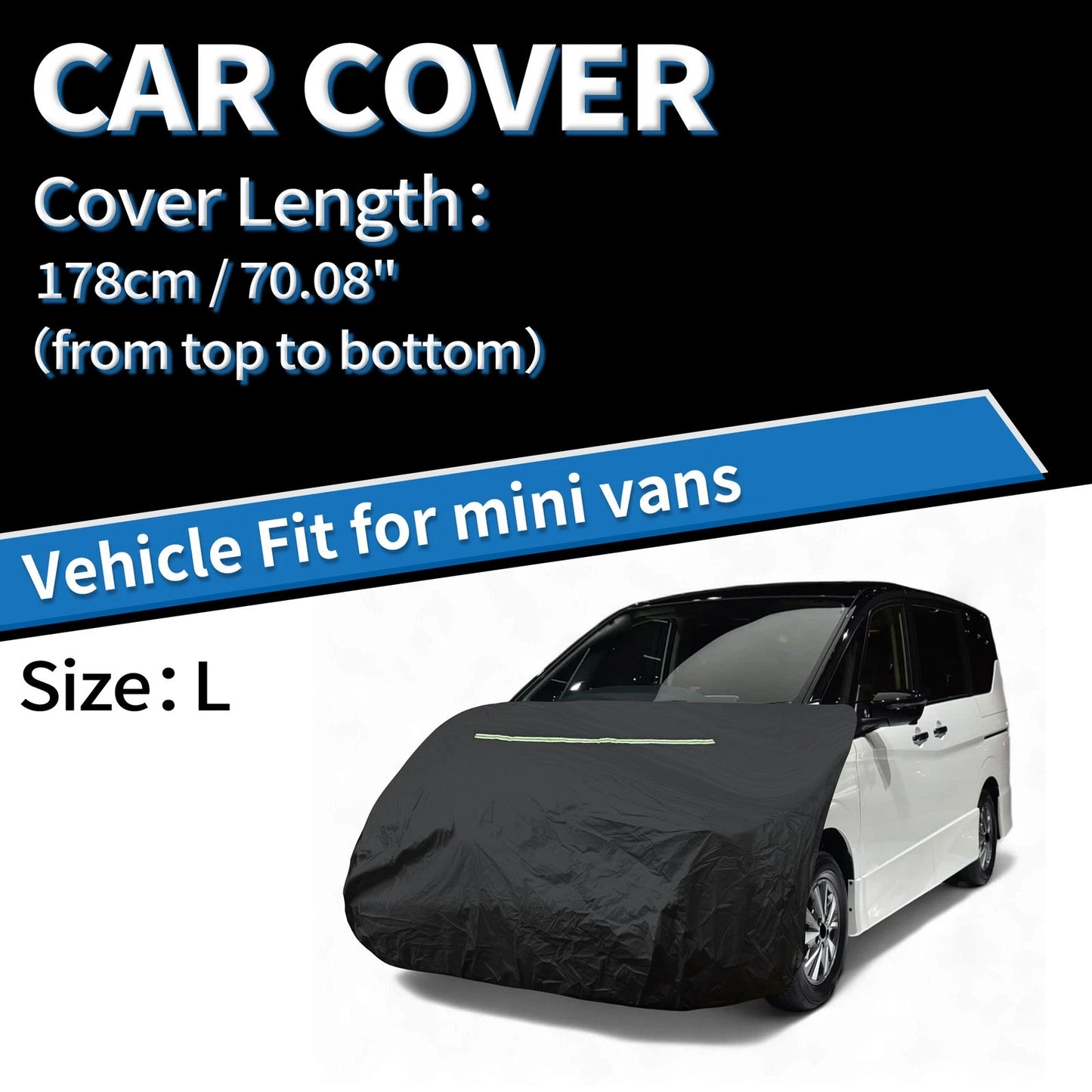 Hood Cover L for Mini Vans (210D Sino-Chemical Cotton)