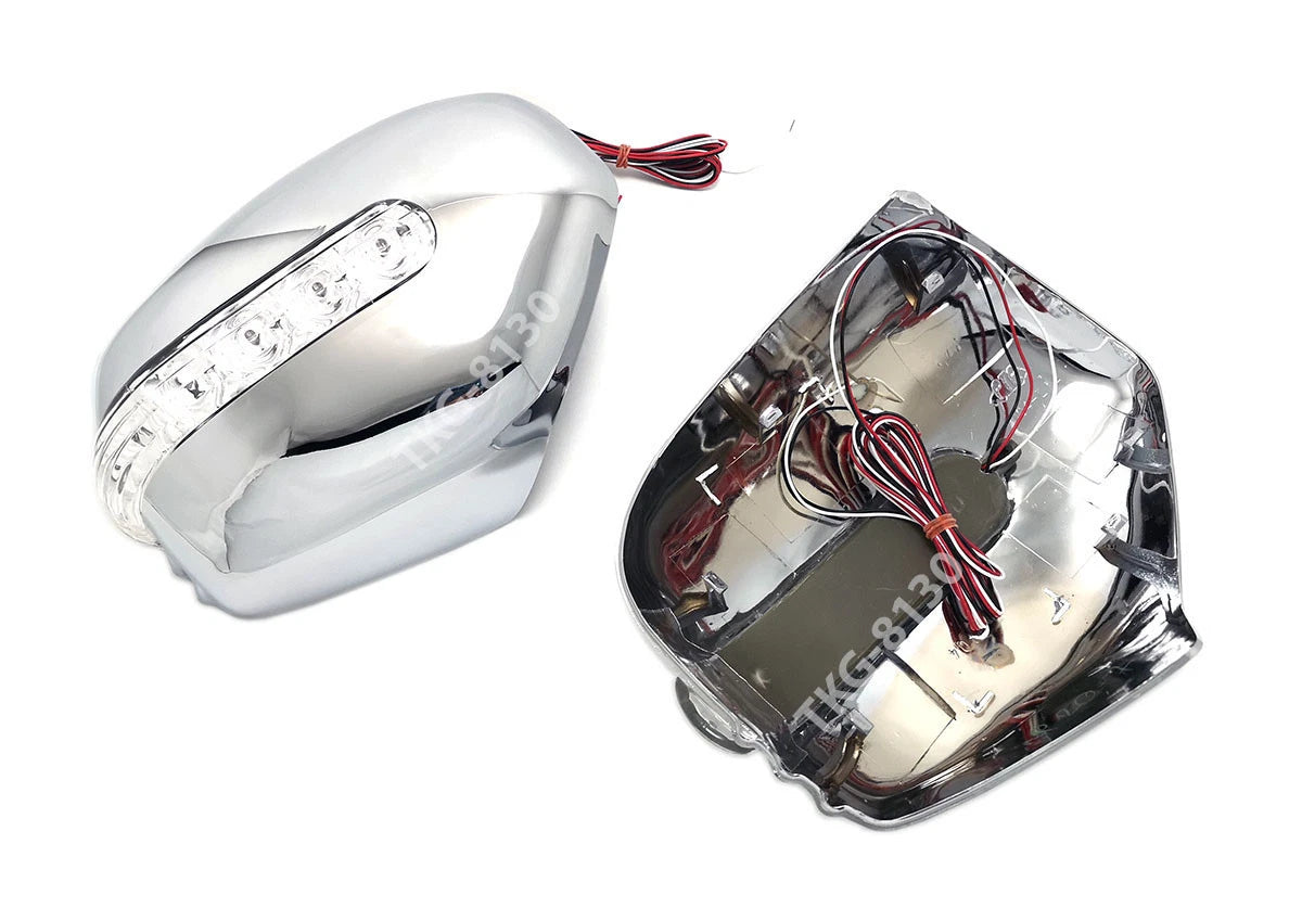 LED Chrome Mirror Covers V.3 for Mitsubishi L200 Triton (2006-2014)