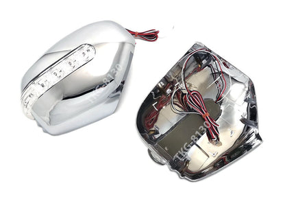 LED Chrome Mirror Covers V.3 for Mitsubishi L200 Triton (2006-2014)