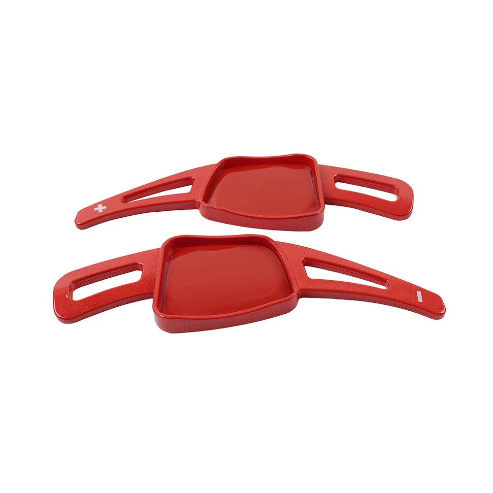 Red Steering Wheel Paddle Shifter Extensions for Audi A3 A4 A5 Q3 Q5 Q7 Q8