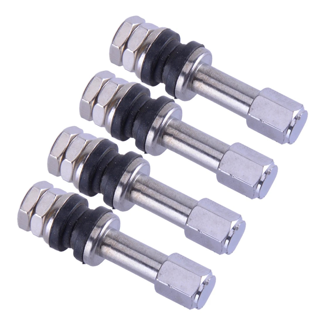 4 x TR48 Stainless Steel Tire Valve Stems for Car (High Pressure)