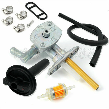 New Fuel Valve Petcock & Lever Screw for Kawasaki Prairie 360 KVF360