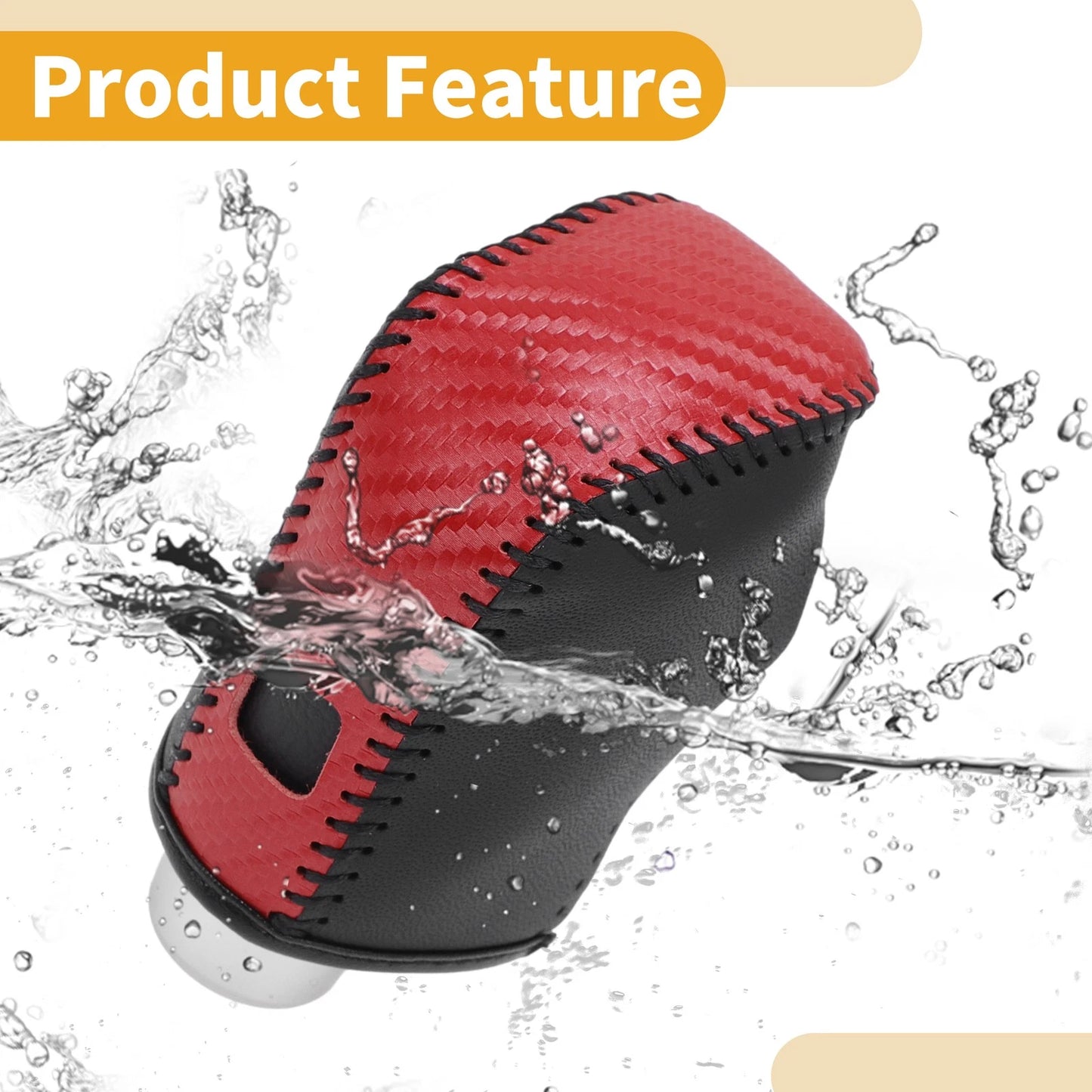 Red Carbon Fiber Gear Shift Knob Cover for Nissan Altima (2019-2024)