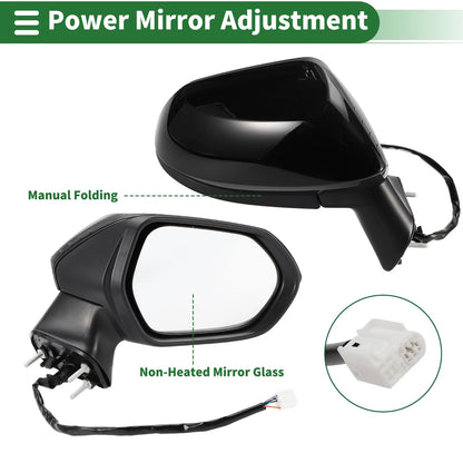 Right Side Door Mirror for Toyota Corolla (2014-2019)