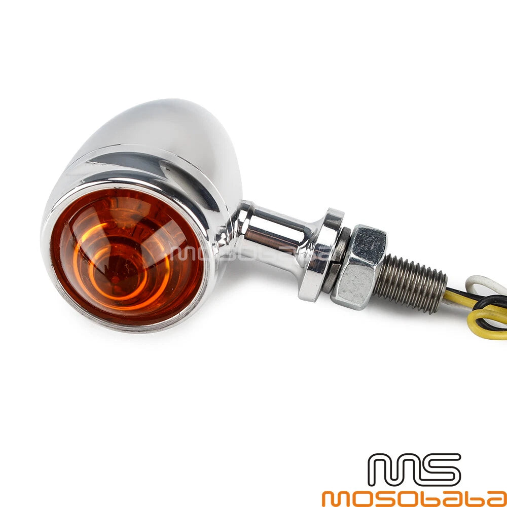 LED Bullet Turn Signal Lights for Harley Cafe Racer