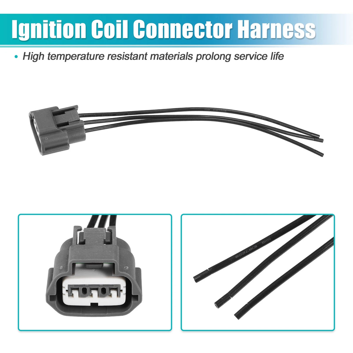 6pcs Ignition Coil Connector for Nissan Frontier (2005-2017) Nissan Titan