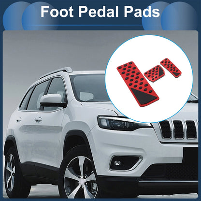 3 x Automatic Foot Accelerator Pedal Covers for Jeep Grand Cherokee (22-25)