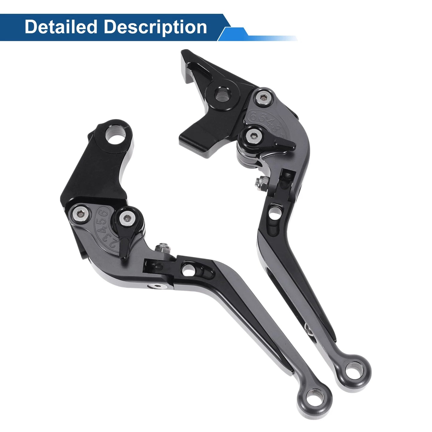 Adjustable Brake Clutch Levers for Honda X11 (1999-2002) - Titanium Black