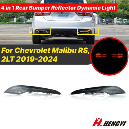 Rear Bumper Reflector Tail Brake Signal Light for Chevy Malibu (2019–2024)