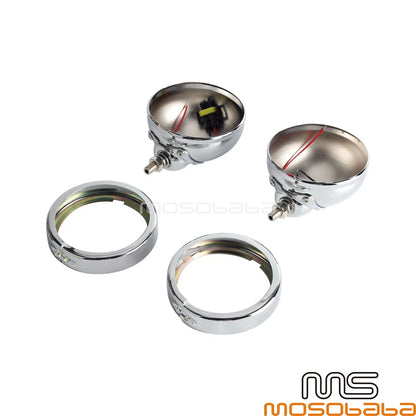 4.5in Motorcycle Fog Light Housing for Harley FLHX FLHXXX (2006-2023)