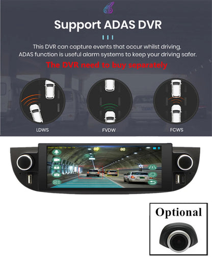 6.86'' Carplay  32GB Stereo GPS Navigation for Fiat 500 (2007-2018)
