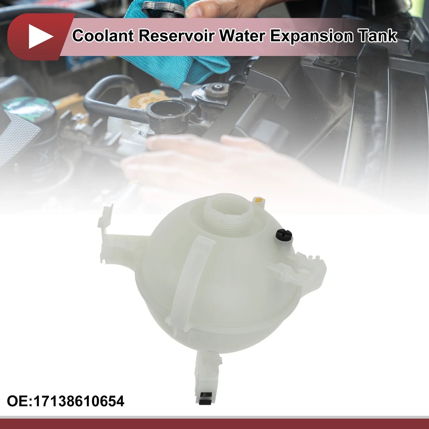 Coolant Expansion Overflow Tank for BMW 540D (2018) - 1 x PP Tank
