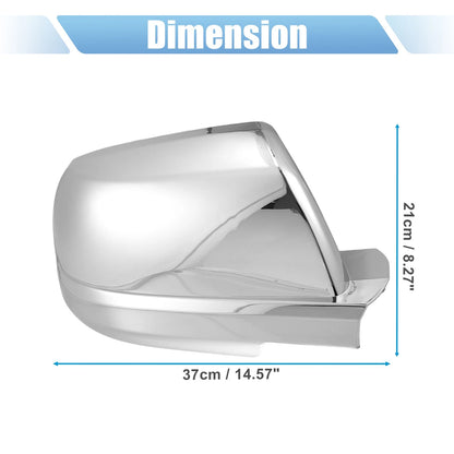 1 Pair Car Exterior Chrome Plated Full Mirror Cover for Toyota Tundra