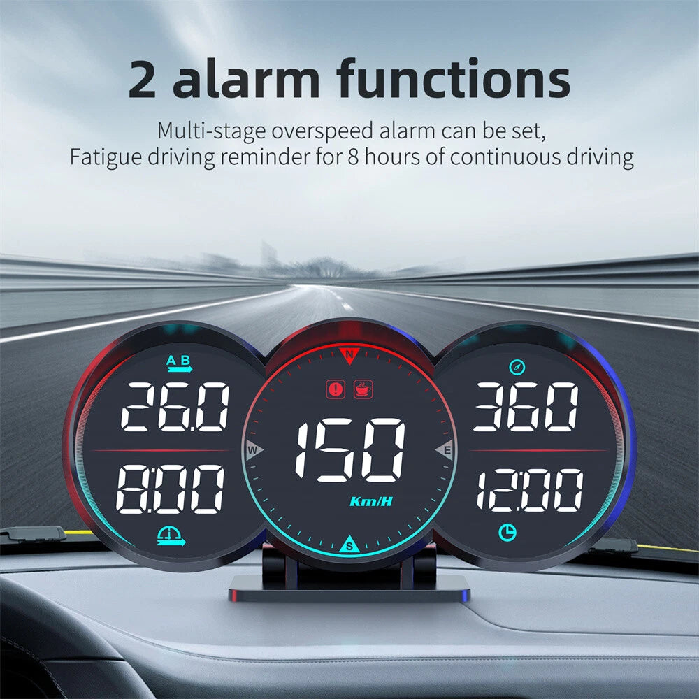 HUD GPS Heads Up Display Speedometer with Over-speed Alarm for Cars