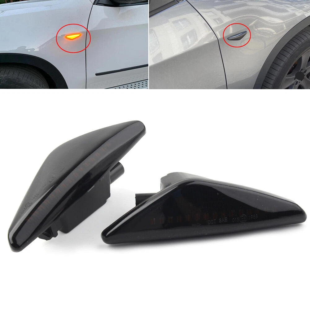 ABS Dynamic LED Side Marker Turn Signal Lights for BMW F25 E70 E71 E72 E70 (2010-2017)