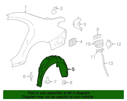 Rear Wheel Housing Cover Right for Mercedes S500 S63 (2014-2020)