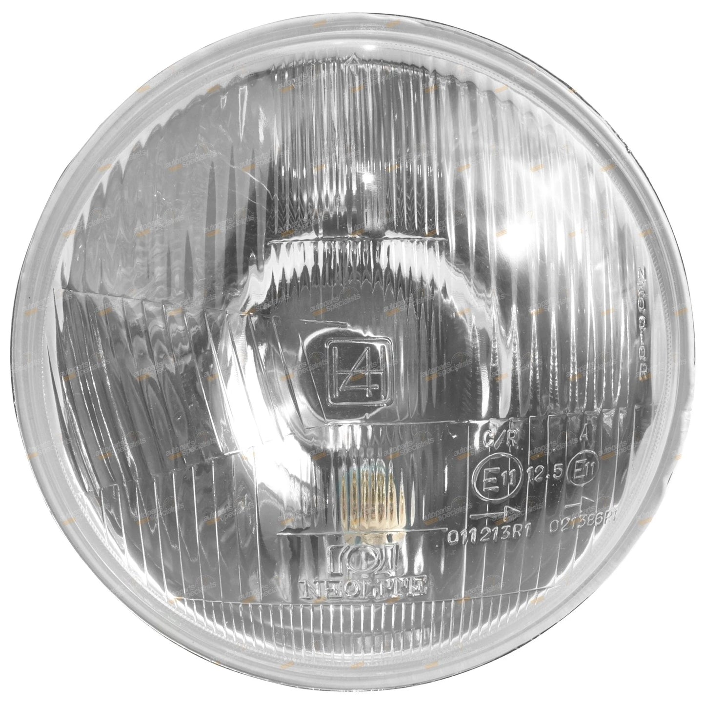 7" Sealed Beam 178mm Round Glass Lens Headlight Pair H4 Type for Make Model