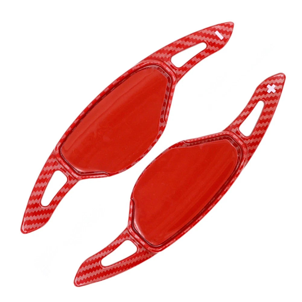 Red Steering Wheel Shift Paddle Extensions for Nissan, Infiniti, Mitsubishi