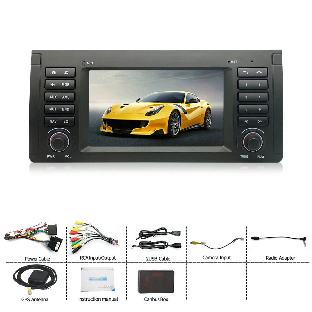 7'' Car Stereo Radio GPS Wifi for BMW E38 E39 E53 M5 X5 (1995-2006)