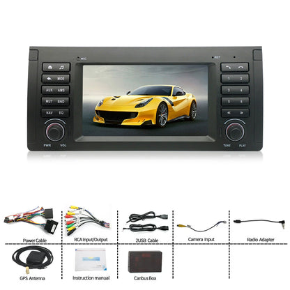7'' Car Stereo Radio GPS Wifi for BMW E38 E39 E53 M5 X5 (1995-2006)
