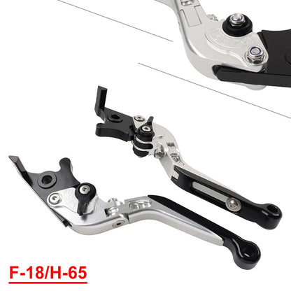 CNC Silver Extendable Brake Clutch Levers for Honda CBR650R CB650F (14-23)