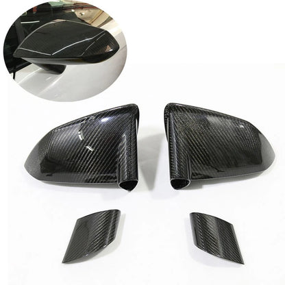 Real Gloss Carbon Fiber Replace Side Mirror Caps for Lamborghini Gallardo LP570