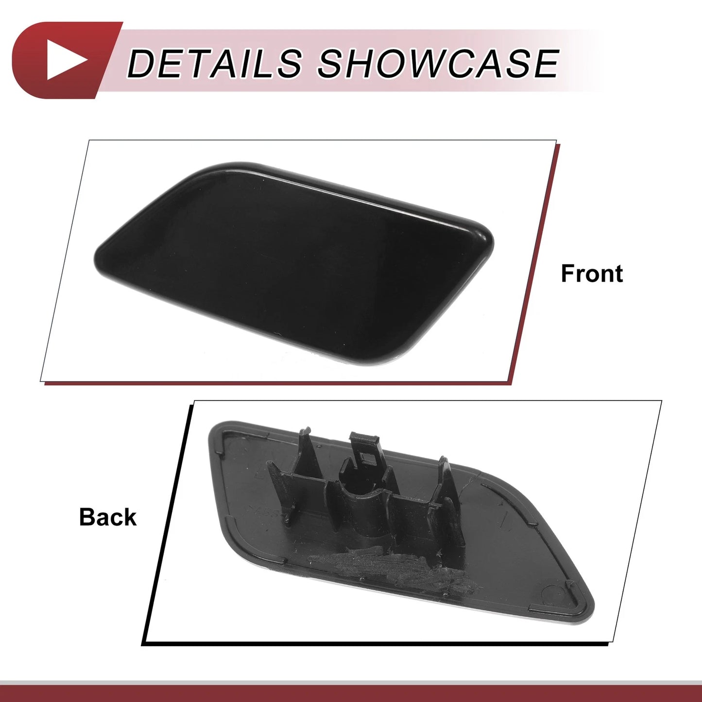 Front Left Washer Nozzle Cover for Subaru Forester (2022-2024) Black