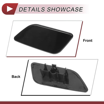 Front Left Washer Nozzle Cover for Subaru Forester (2022-2024) Black