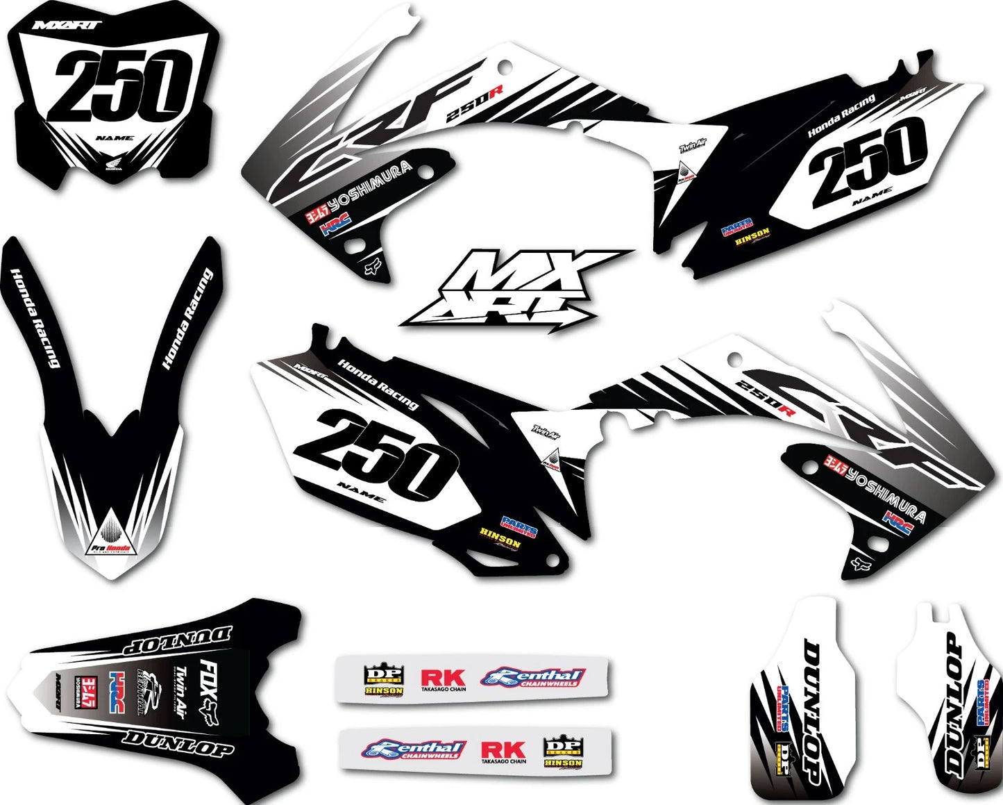 Full Custom Graphics Sticker Kit for Honda CRF 250 (2010-2013)