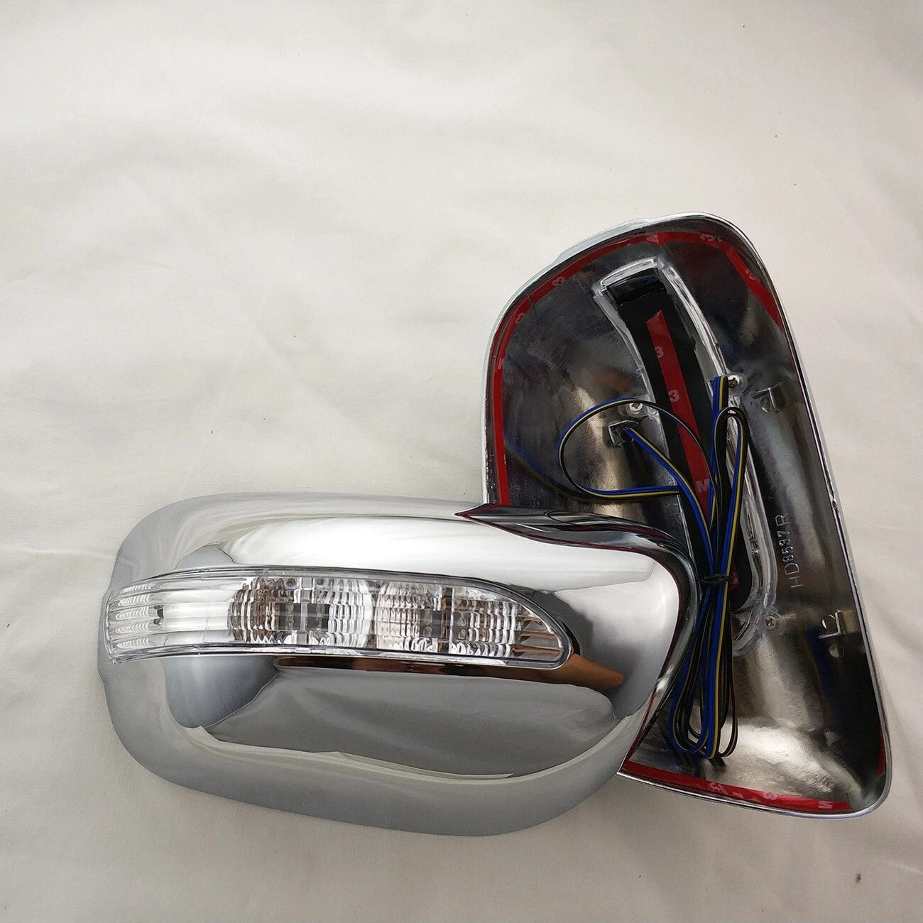 LED Rearview Mirror Side Lid Cover Trim for Toyota Corolla (2005-2006) 2 x Chrome